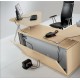 Bureau direction ENOSI avec retour sur meuble de rangement