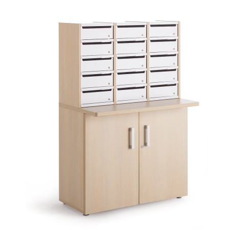 Armoire de bureau à tiroirs E-CLEN pour aménagement de bureaux et