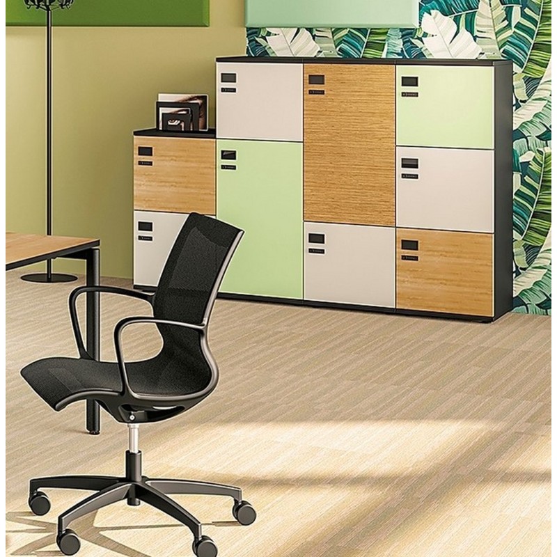 Armoire de bureau à tiroirs E-CLEN pour aménagement de bureaux et
