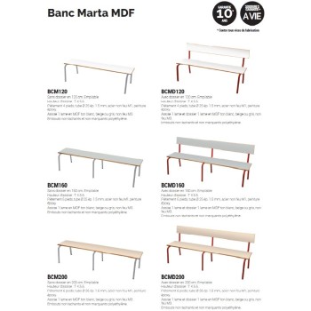 Bancs Marta MDF