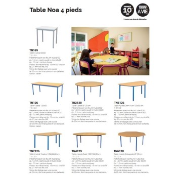 tables maternelles