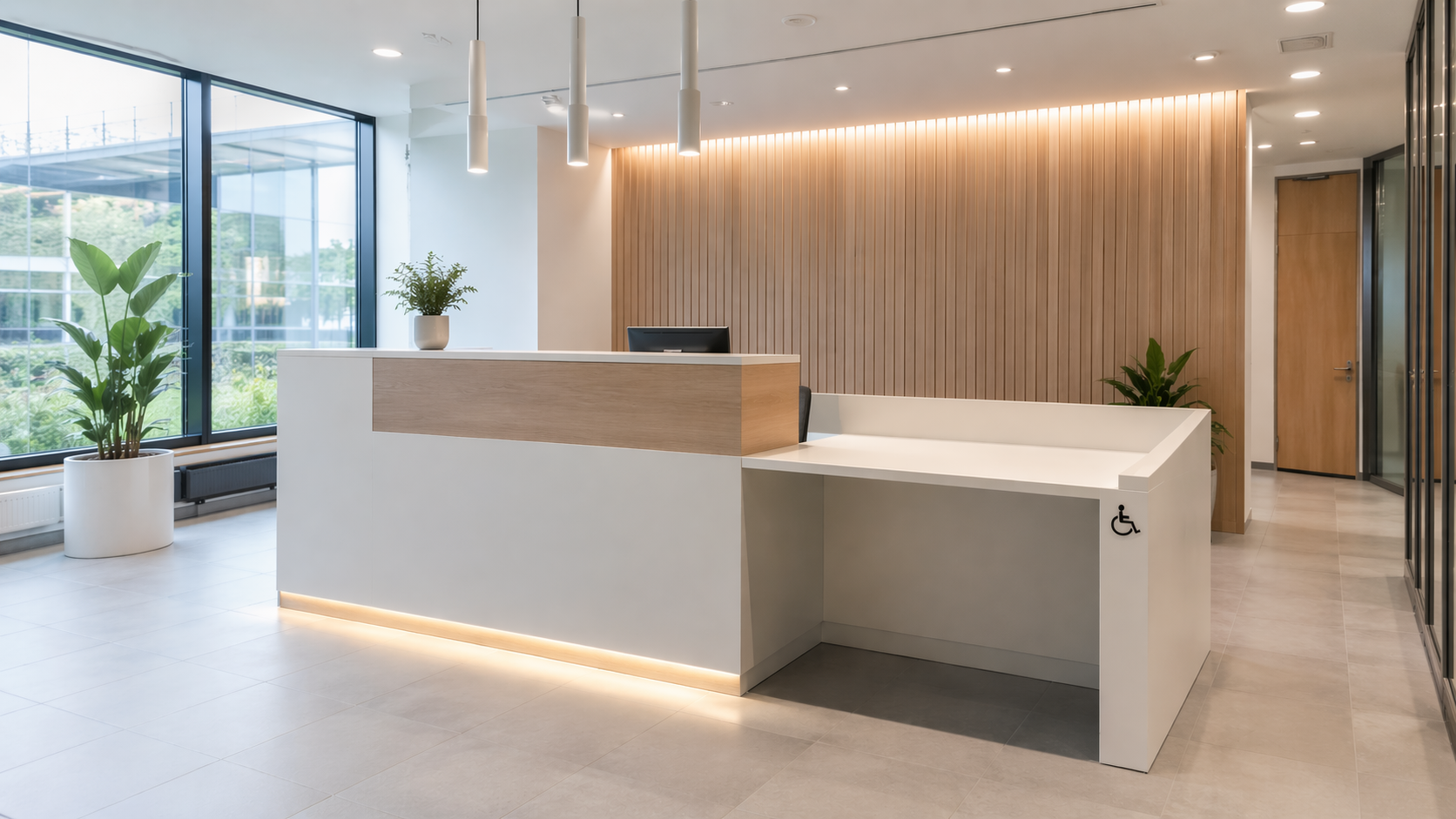 Espace accueil moderne